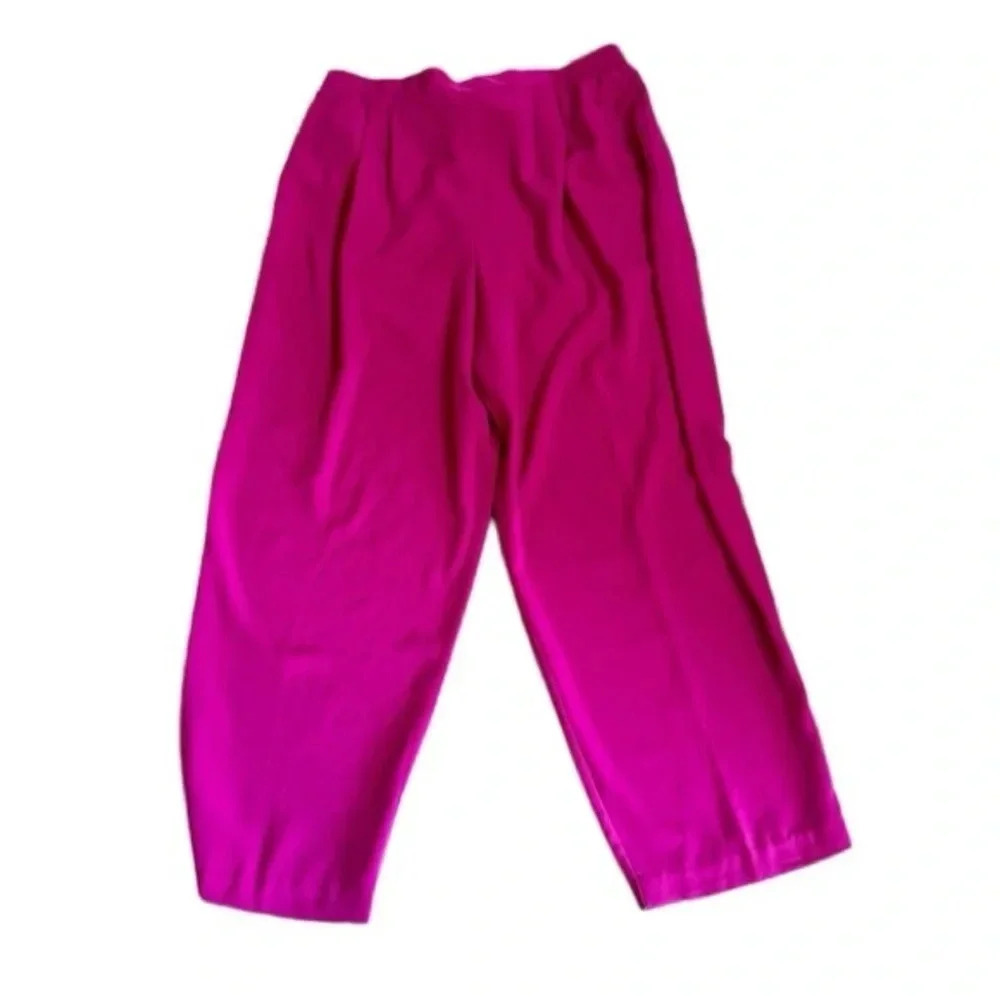 Koret Women's High-Rise Casual Stretch Waist Pull-On Fuchsia Pants Size XL GUC